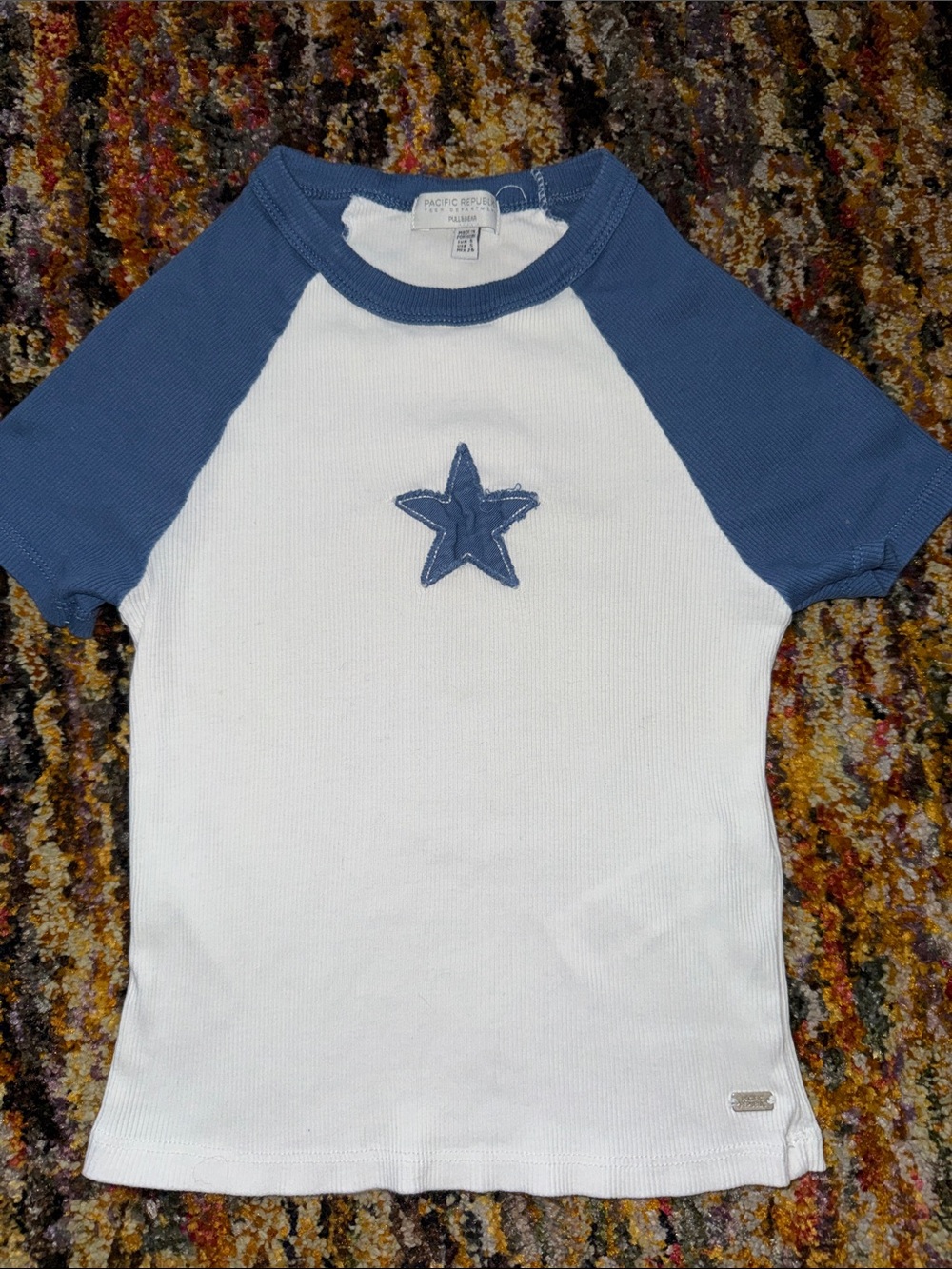 Star Stretch Crop Tee S